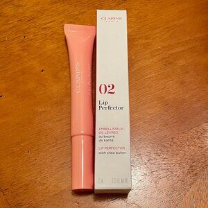 Clarins Lip Perfector Plumping + Hydrating Lip Gloss - Apricot Shimmer 02 - NWT